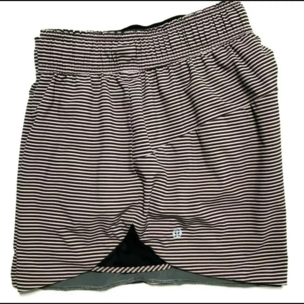 Lululemon Athletic Shorts Striped 4" Inseam Women's Size 6 Unlined